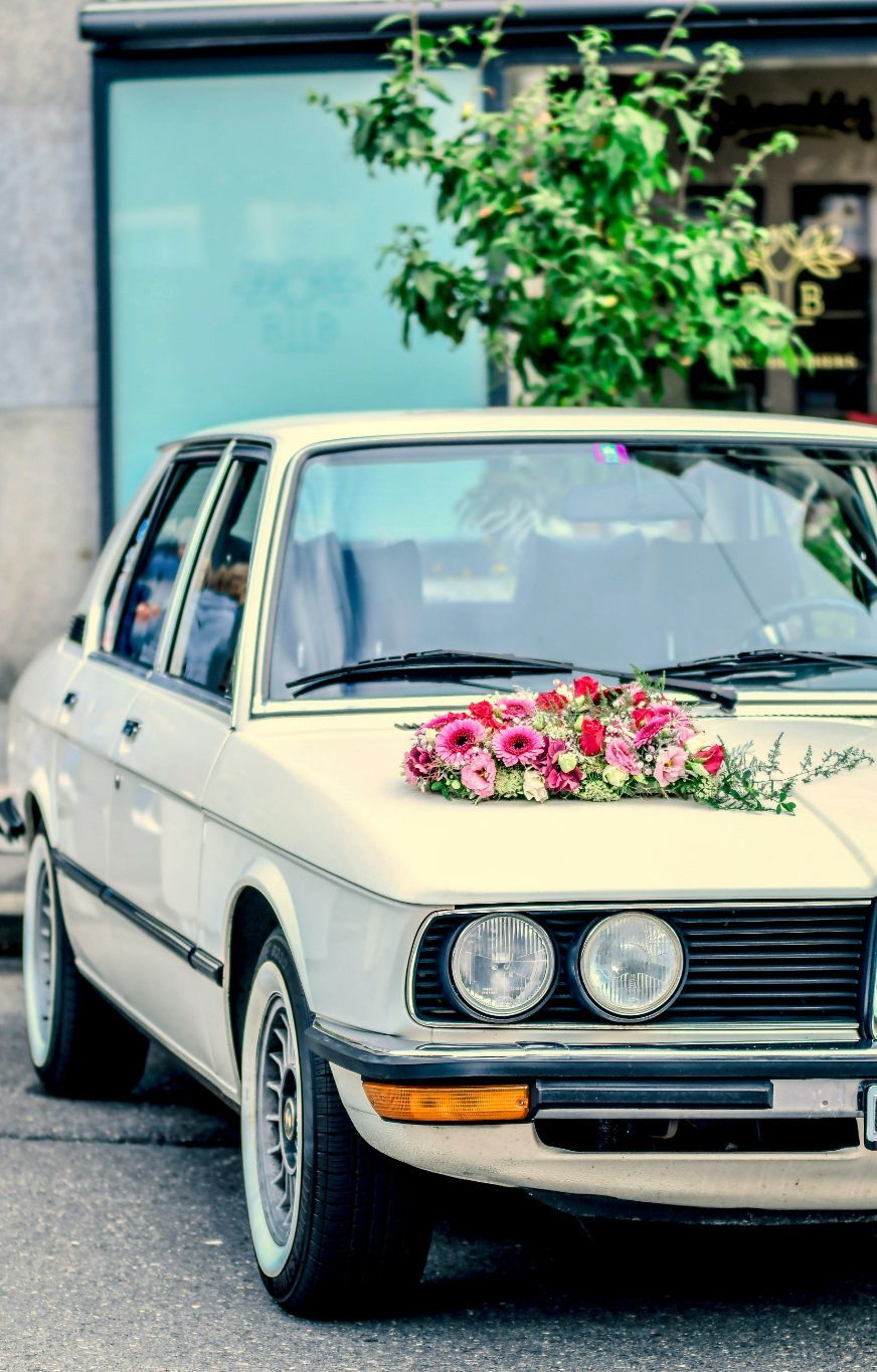 White Wedding Car — Transport in Argenton, NSW