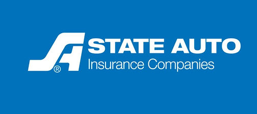 The state auto insurance companies logo is on a blue background.