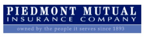 A logo for piedmont mutual insurance company owned by the people it serves since 1893