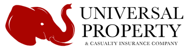 A logo for universal property and casualty insurance company