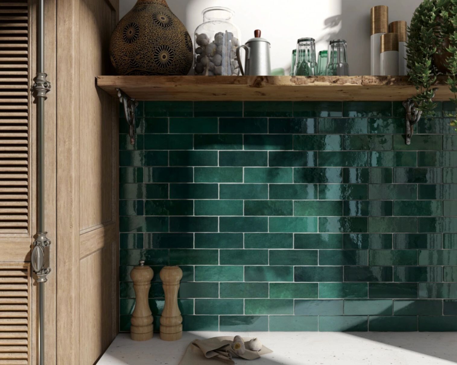 Green artisan subway — Tile Supplies in Alstonville, NSW