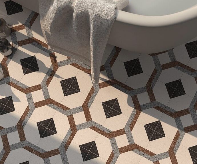 Bathroom Floor Mosaic Tiles — Tile Supplies in Alstonville, NSW