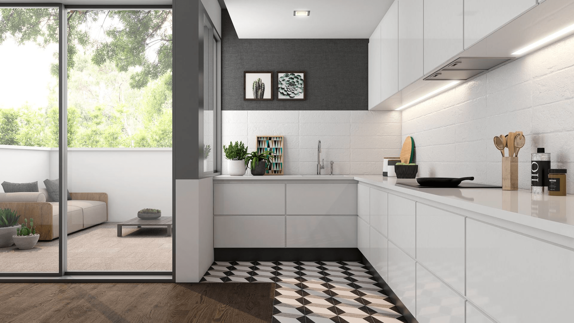 Decorative Geometric - Kitchen Floor - Instyle Tiles - Tile Supplies in Alstonville, NSW