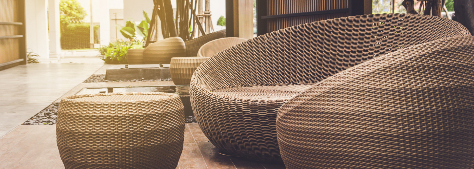Picture of some rattan furniture