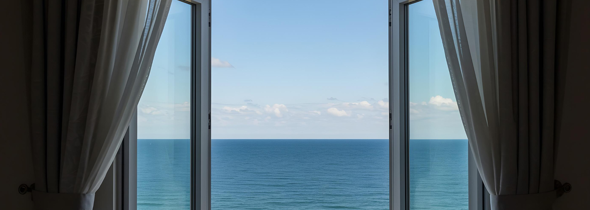 Picture of an open casement window. 