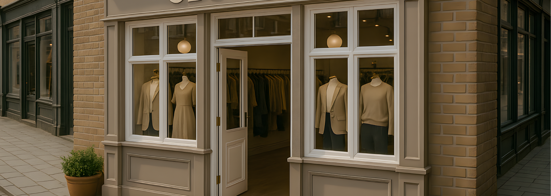 Picture of a uPVC shopfront. Picture of a uPVC shopfront.