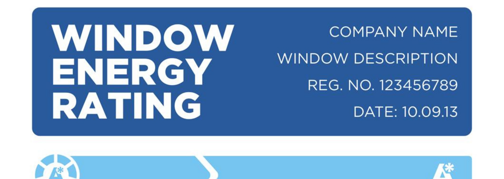 Picture of a window energy rating certificate