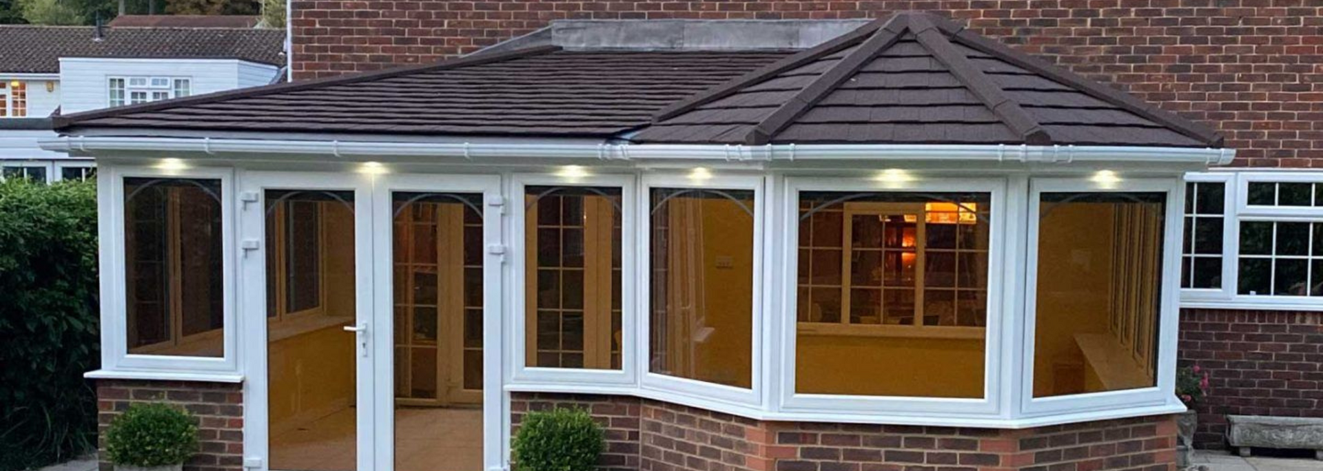 Picture of conservatory with a Supalite roof.