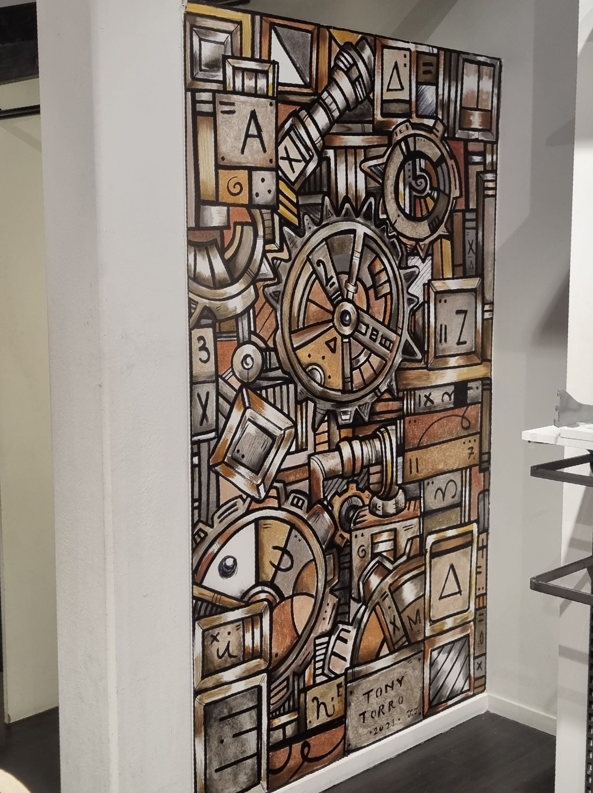 väggmålning i butik, av Tony Torro