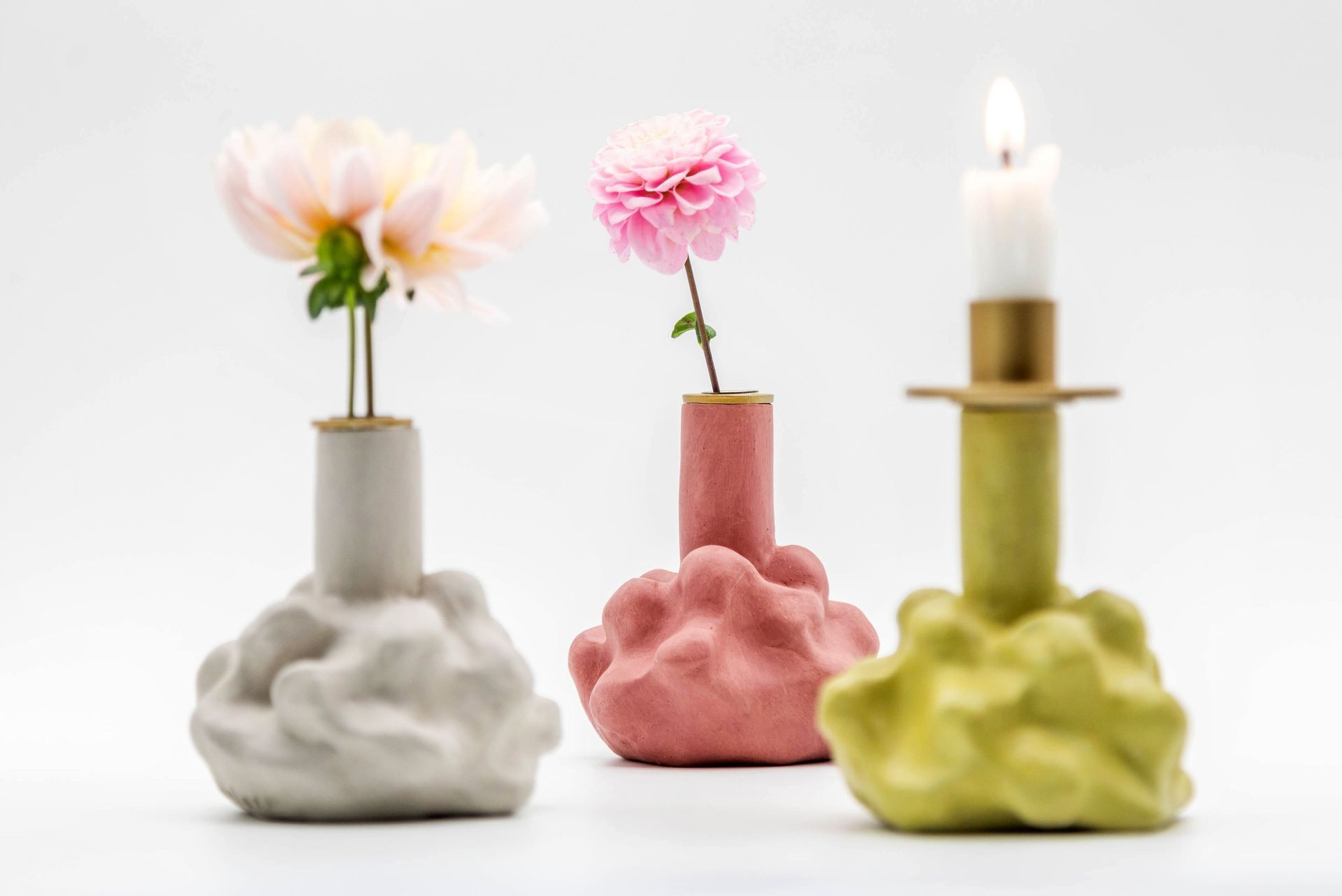 kombinerade vaser och ljusstakar