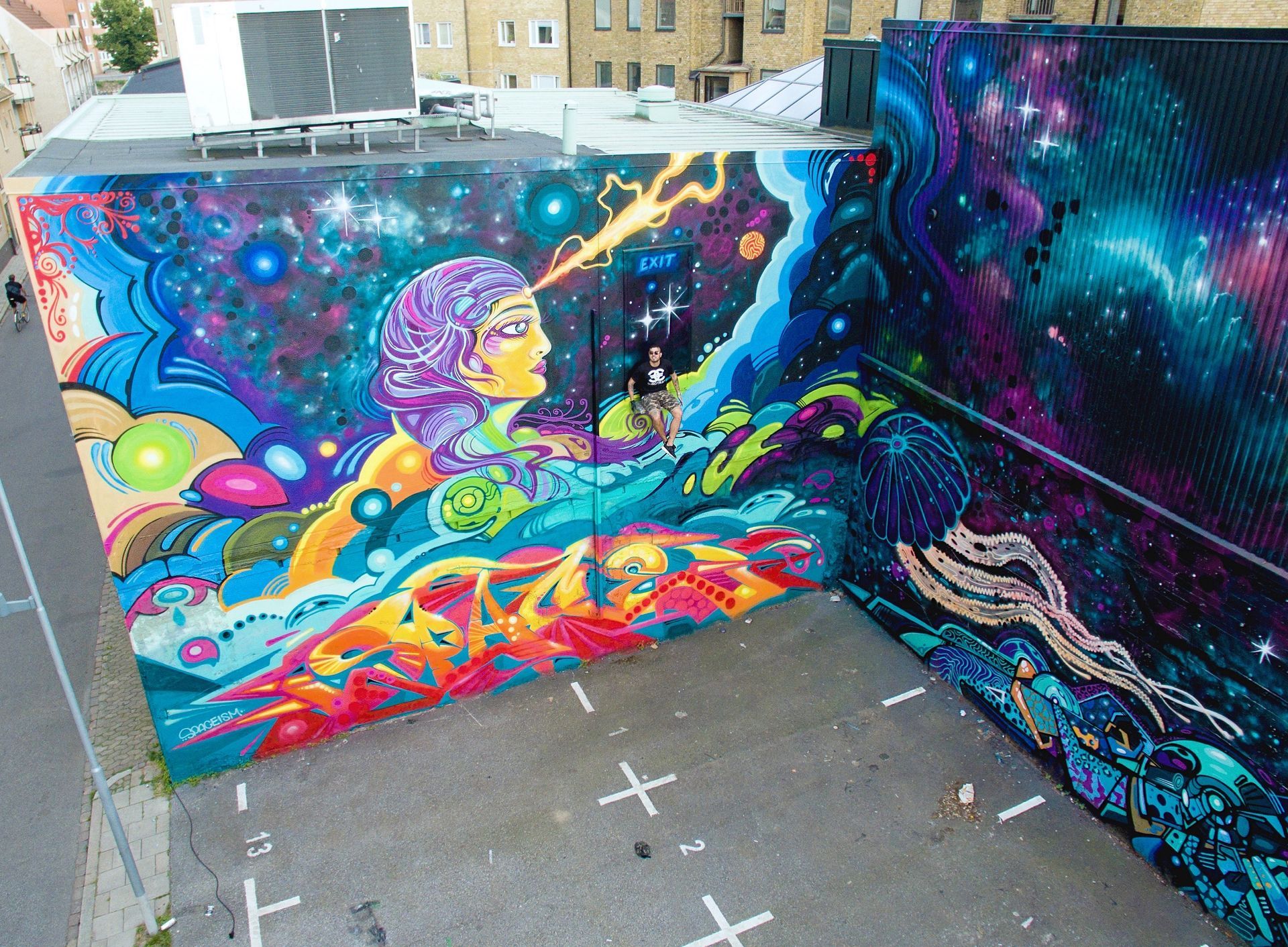 muralmålning av Dan Sapunar