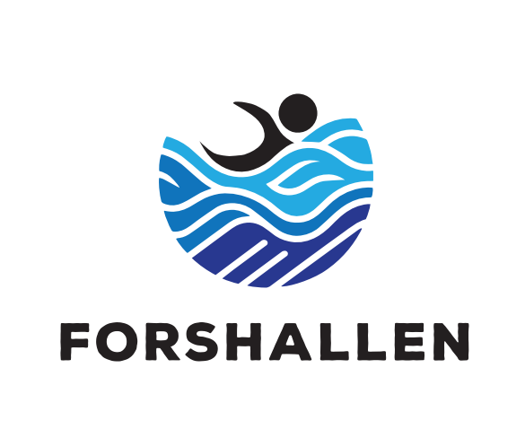 stiliserad simmare i vatten