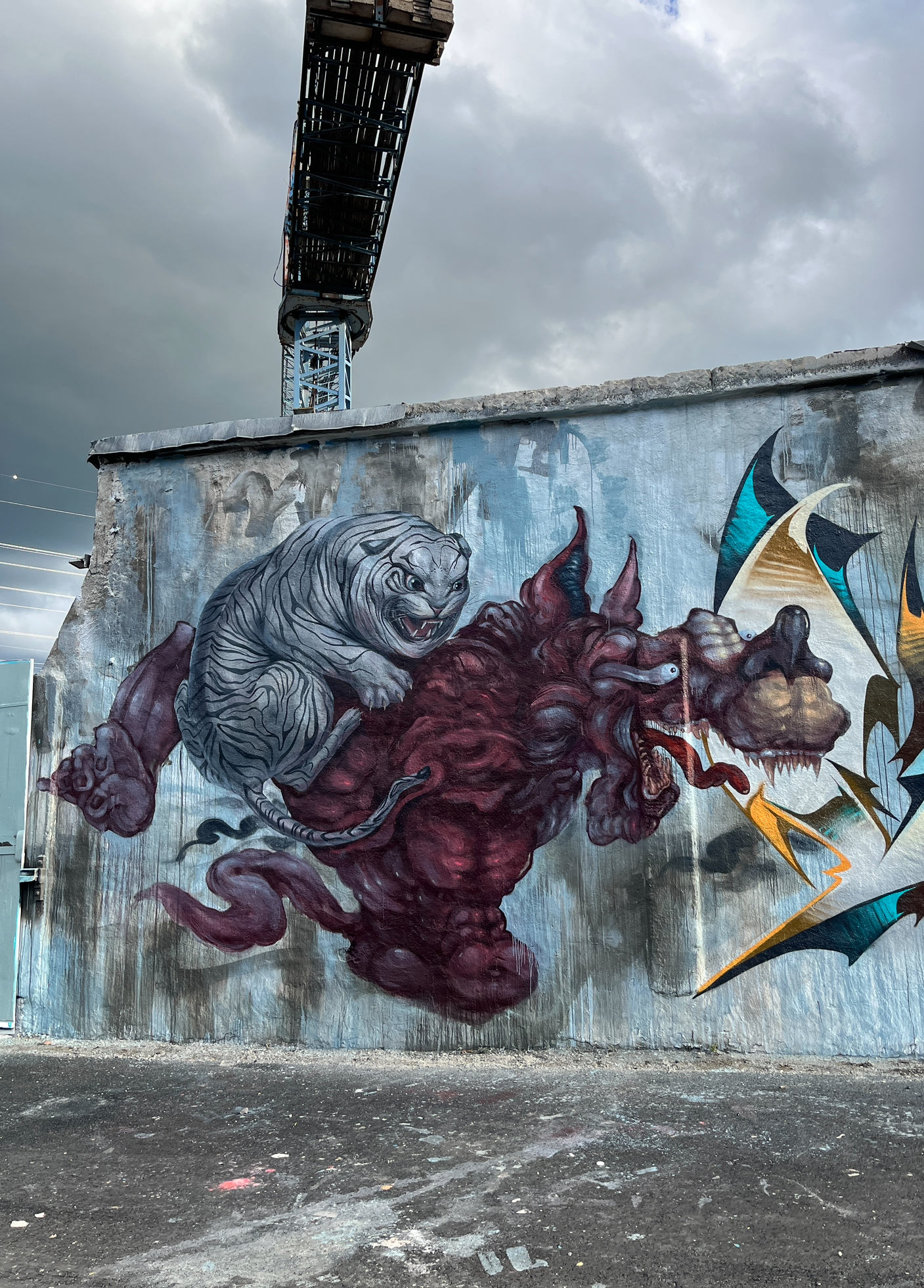 muralmålning på mur