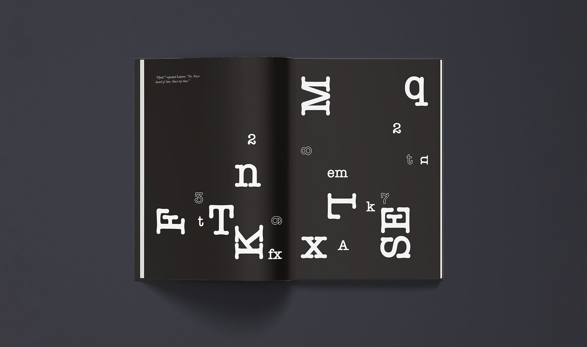 dekorativa bokstäver i bok