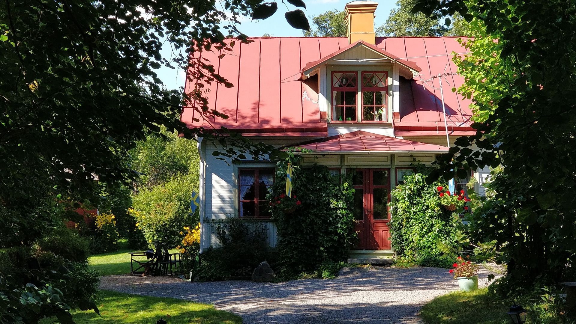 gammaldags trädgård