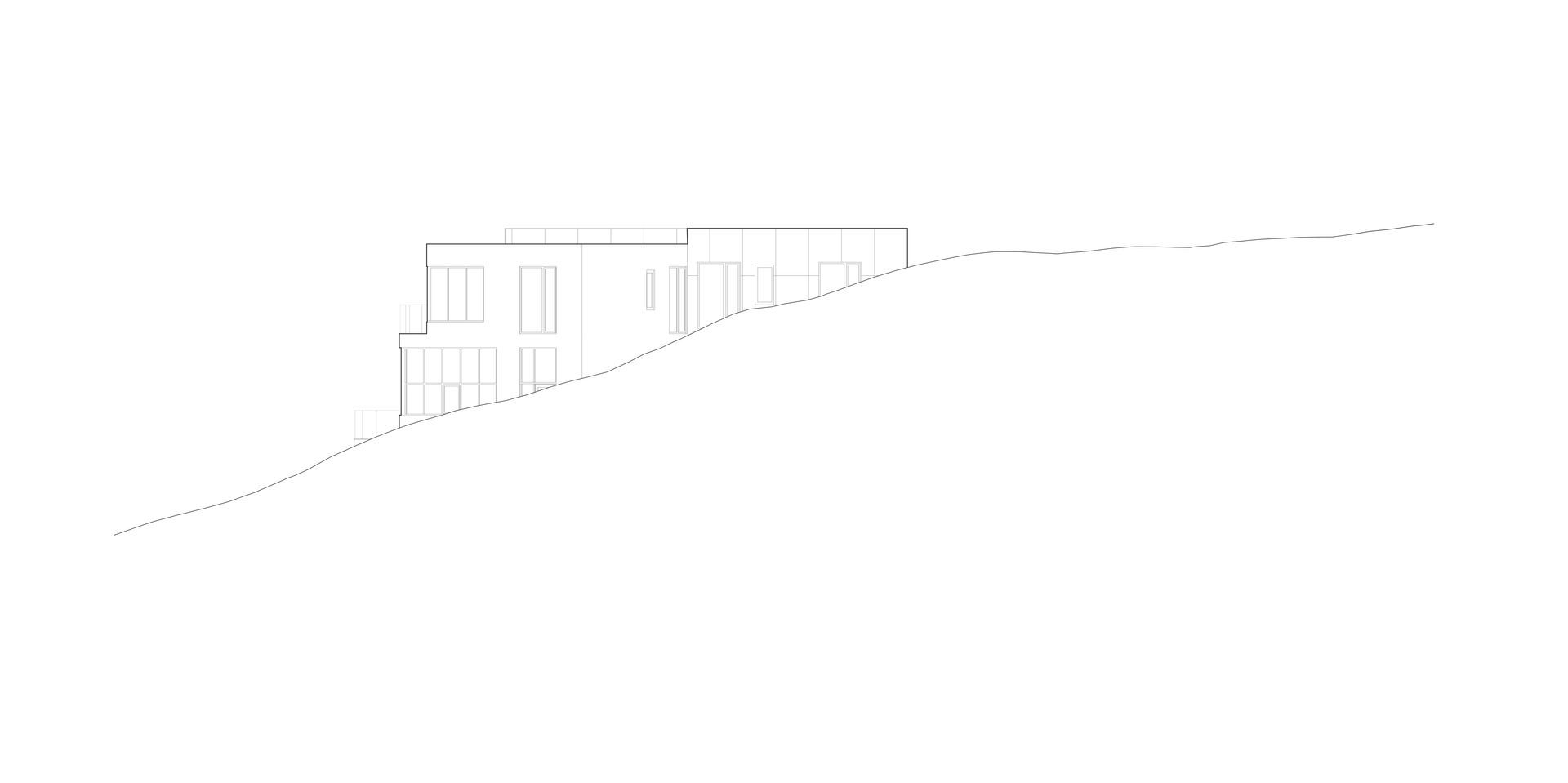 husritning, från sidan