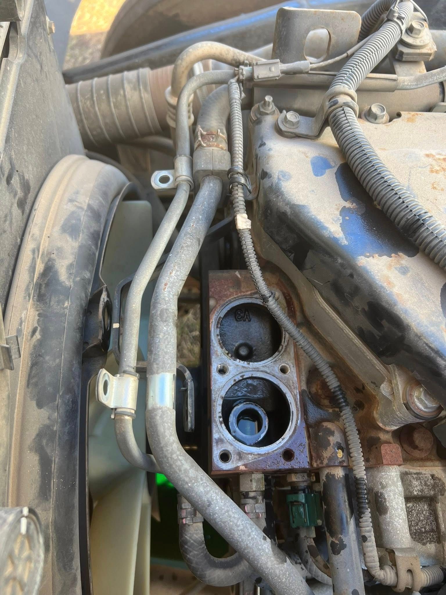 Engine Component With Fluid Lines and Visible Circular Ports — North Coast Heavy Diesel In Thrumster, NSW