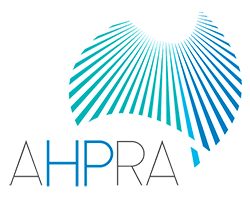 AHPRA logo with link