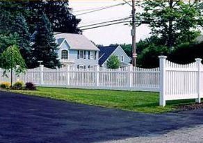White vinyl fencing for the front yard Holbrook MA Mutual Fence Co Llc