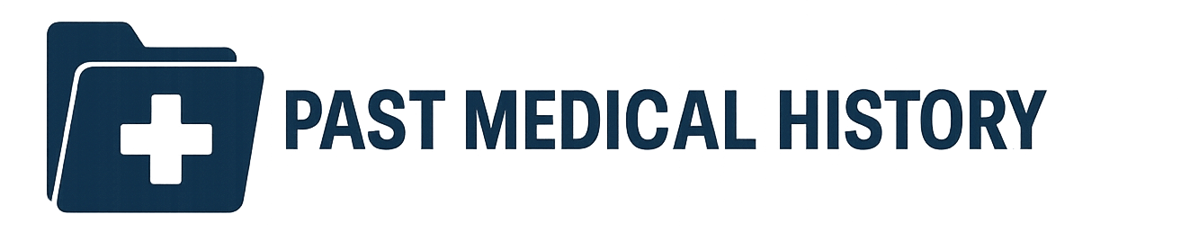 Icon of a medical folder with a plus sign, and text 