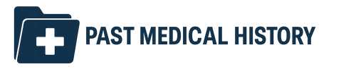 Icon of a medical folder with a plus sign, and text 