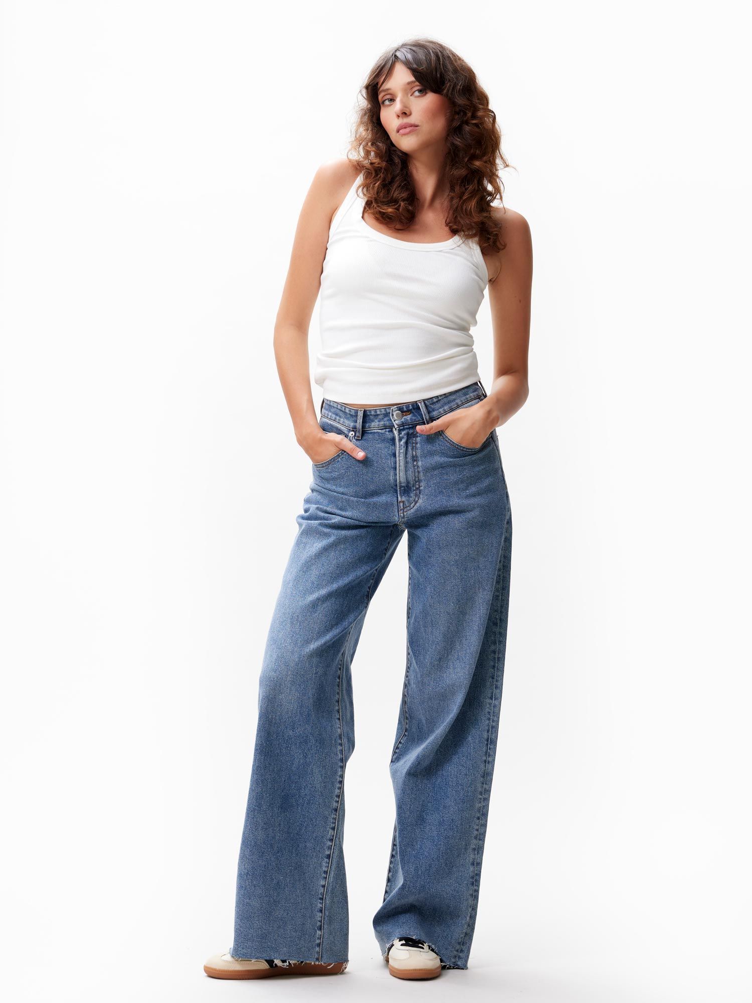 Loose fit jeans - True blue