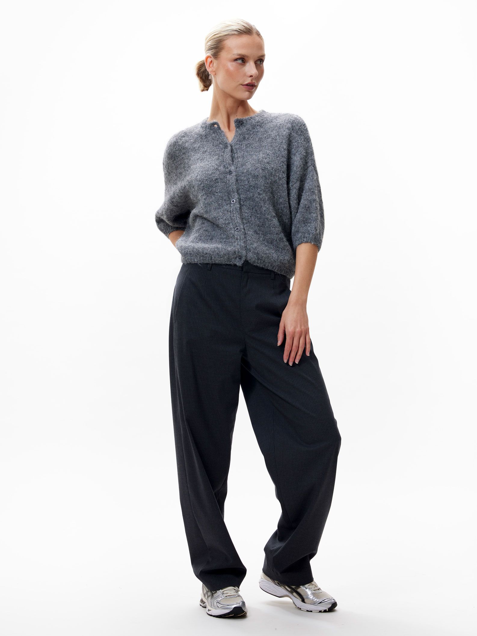 Button up cardigan - grey