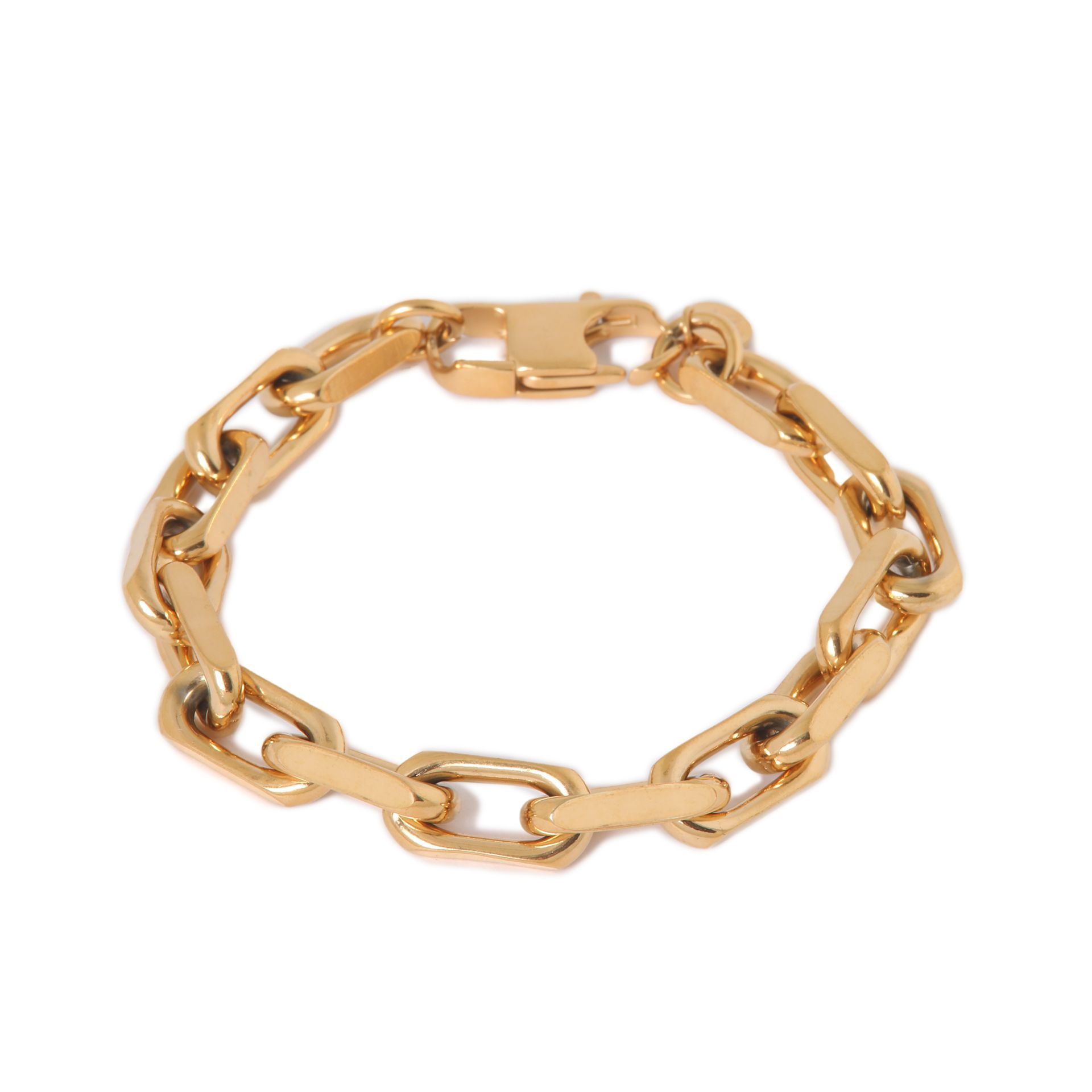 Bold chain bracelet gold