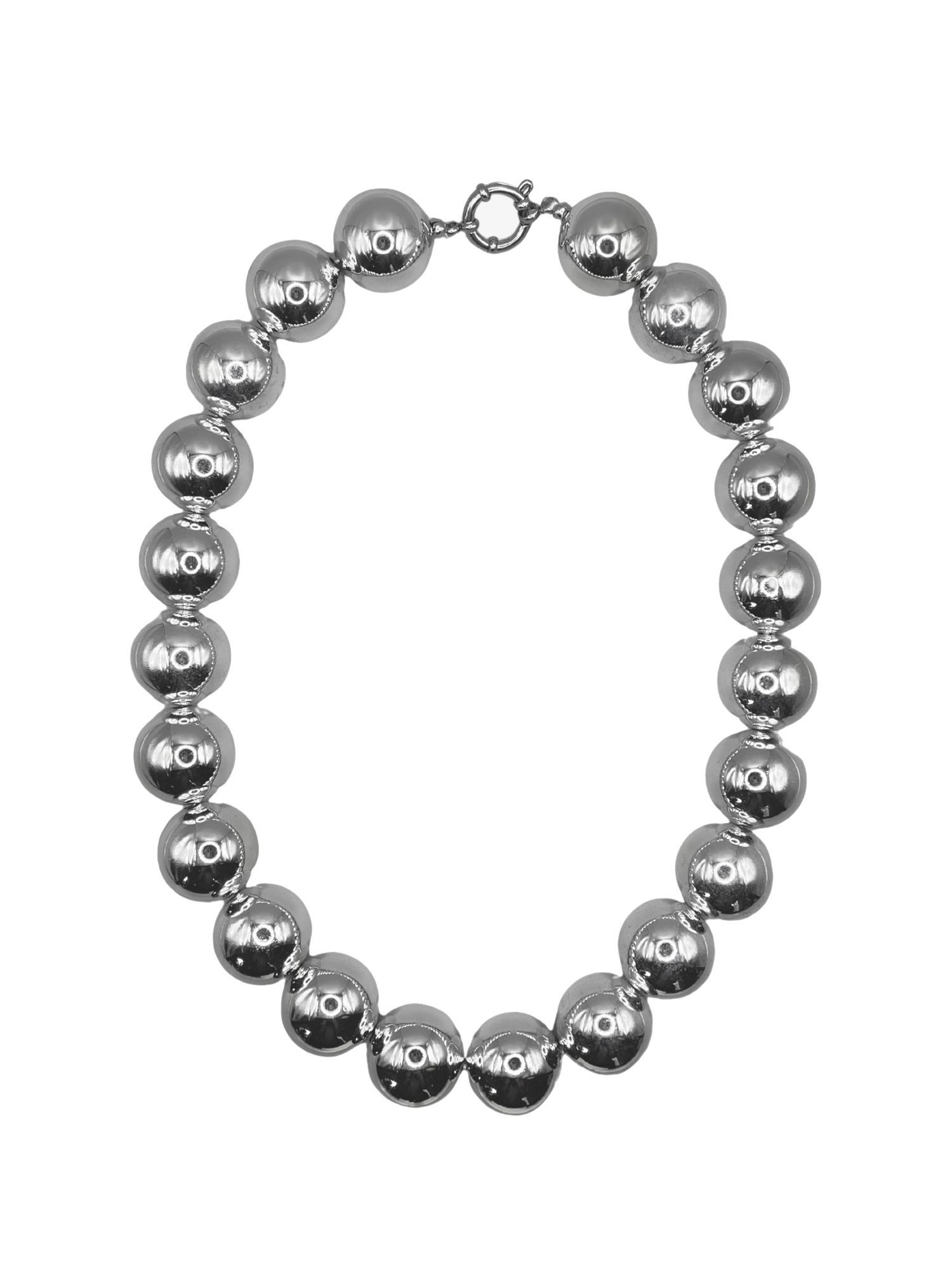 Midnight silver necklace