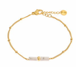 Marble tube bracelet