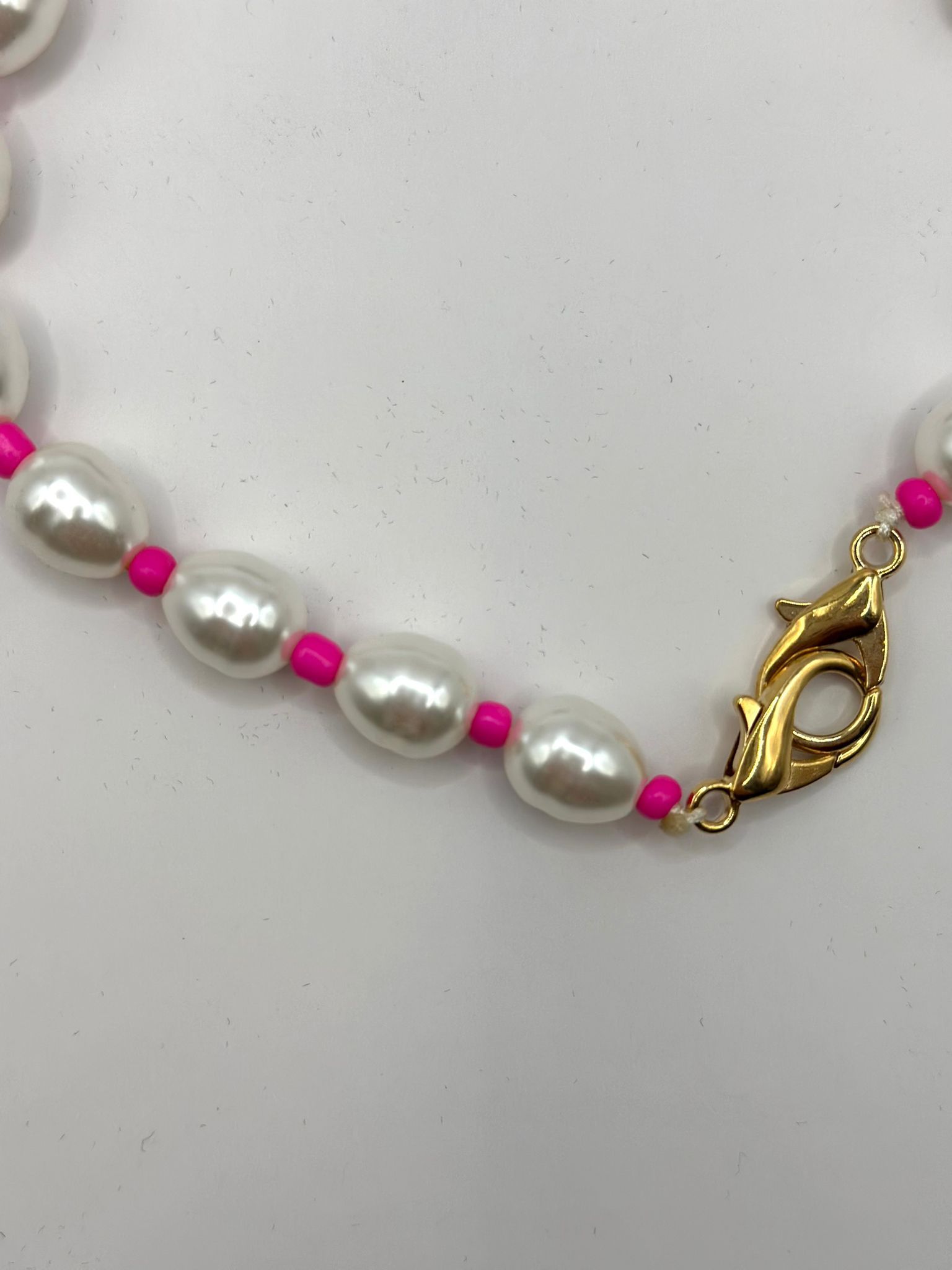 Telefoonkoord kort - Posy pearl