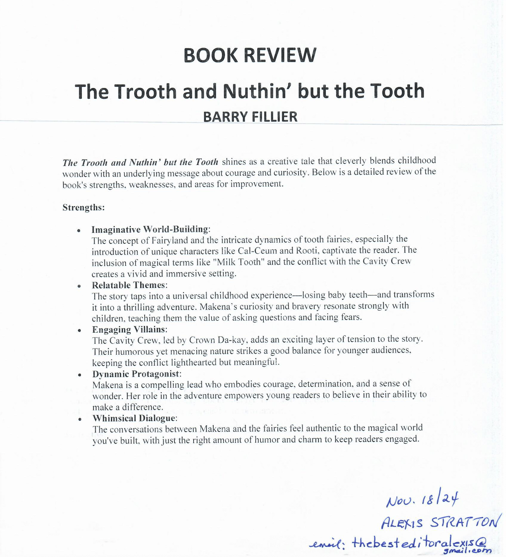 The Trooth and Nuthin but the Tooth Book Review