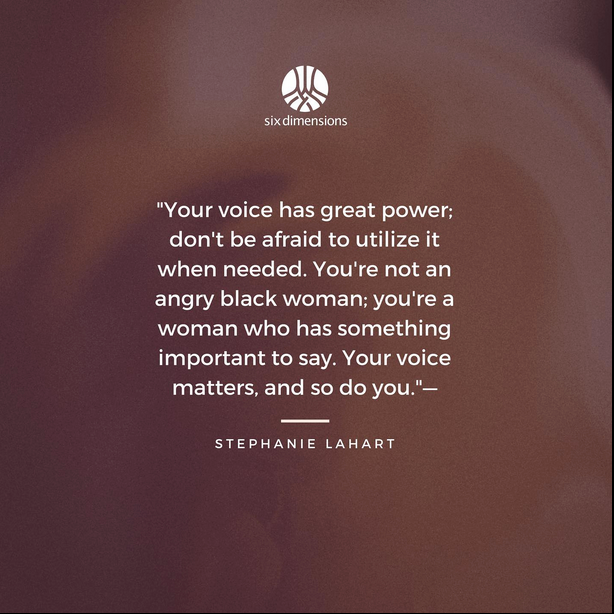 A quote by stephanie lahart says your voice has great power don t be afraid to utilize it when needed