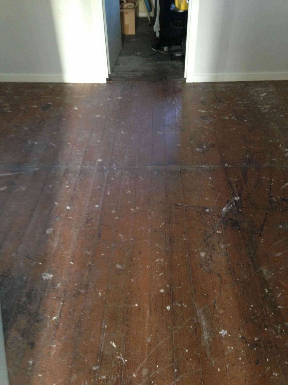 Repairing parquet floor — Flooring In Sharon, QLD