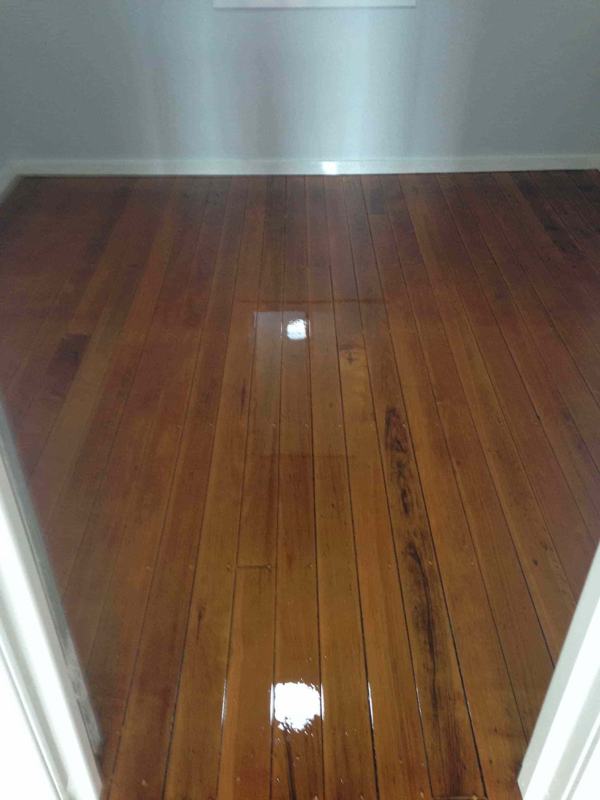 Refurbished pine floor — Flooring In Sharon, QLD
