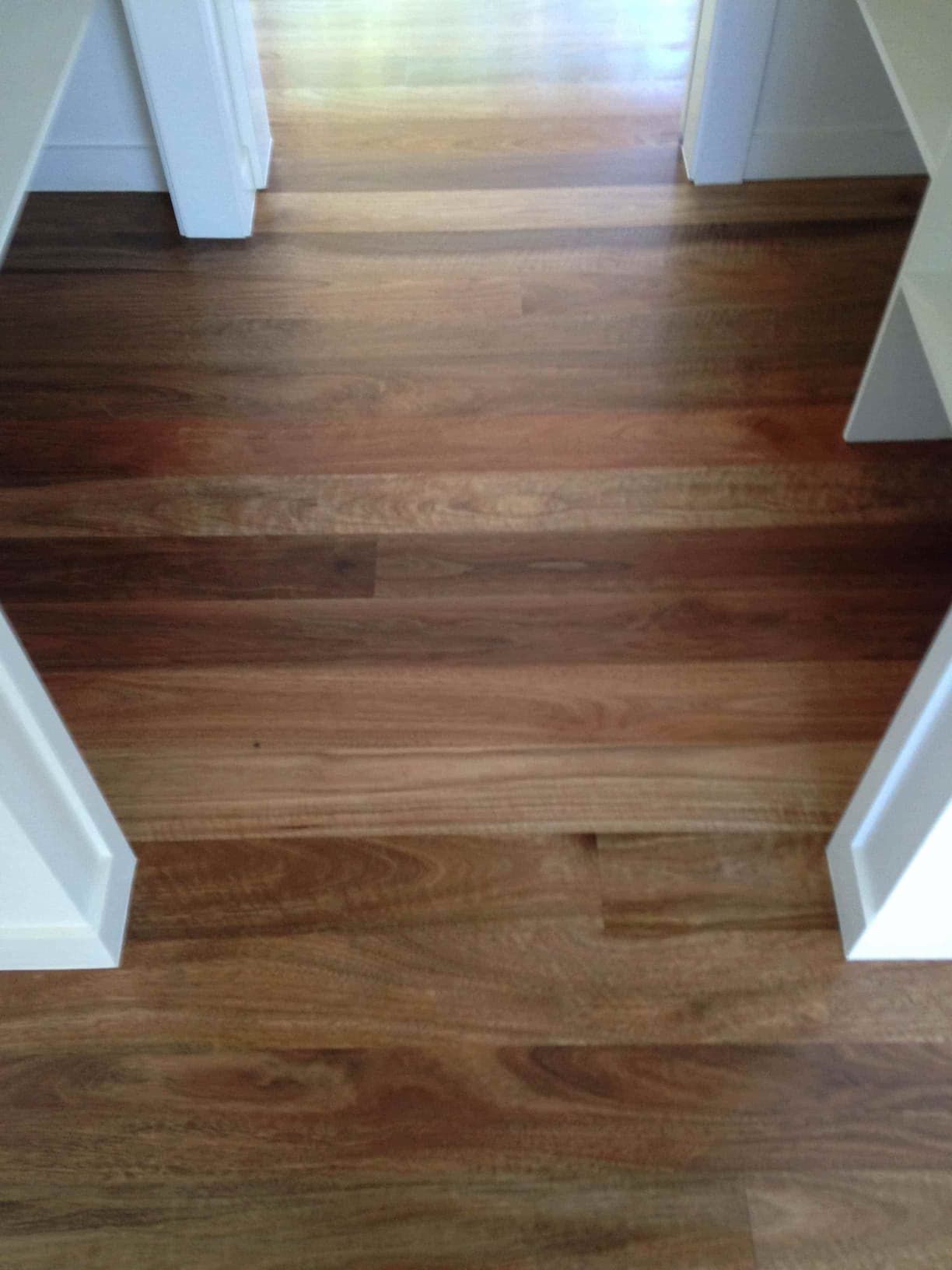 Polished timber flooring — Flooring In Sharon, QLD
