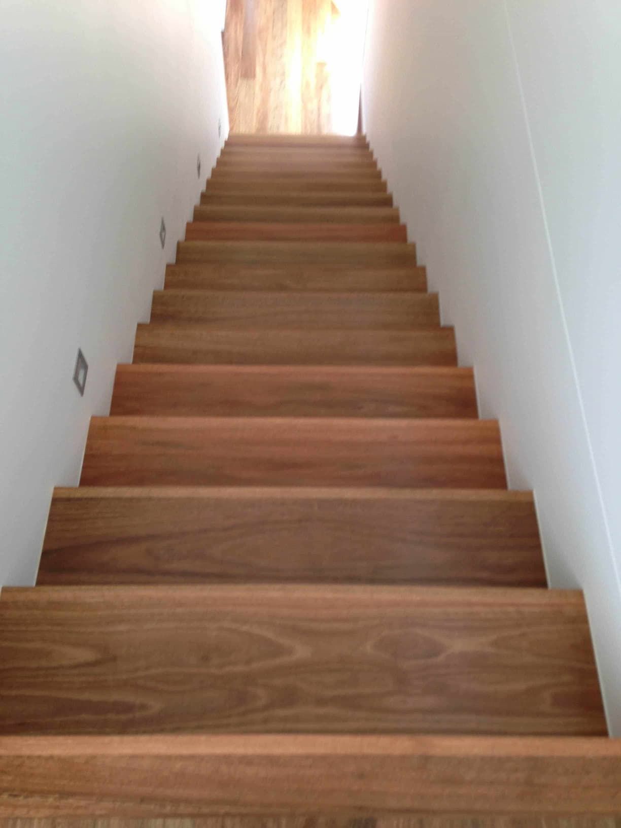 Straight staircase — Flooring In Sharon, QLD