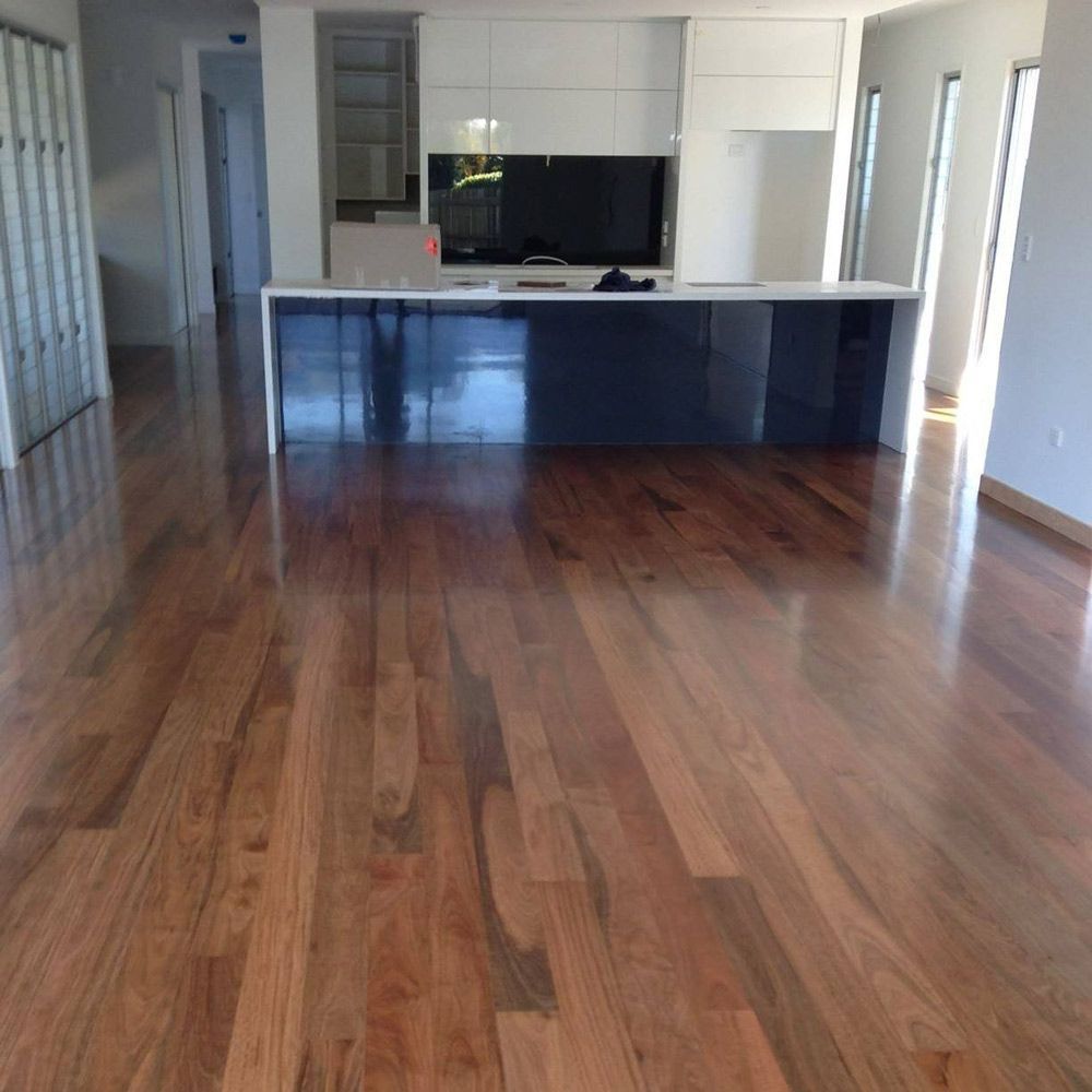 Polished Floor In Kitchen Area — Flooring In Sharon, QLD