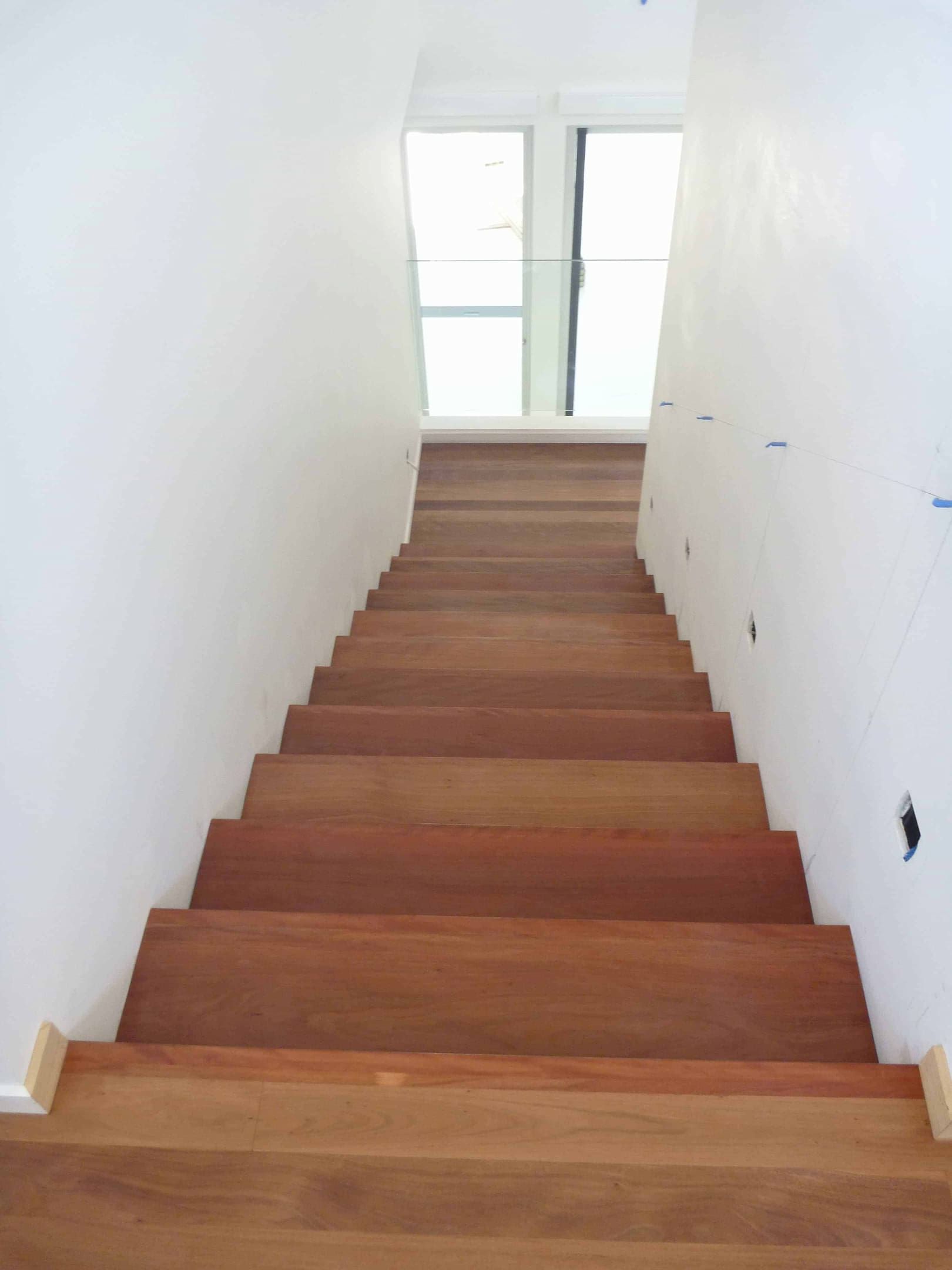 Solid timber staircase — Flooring In Sharon, QLD