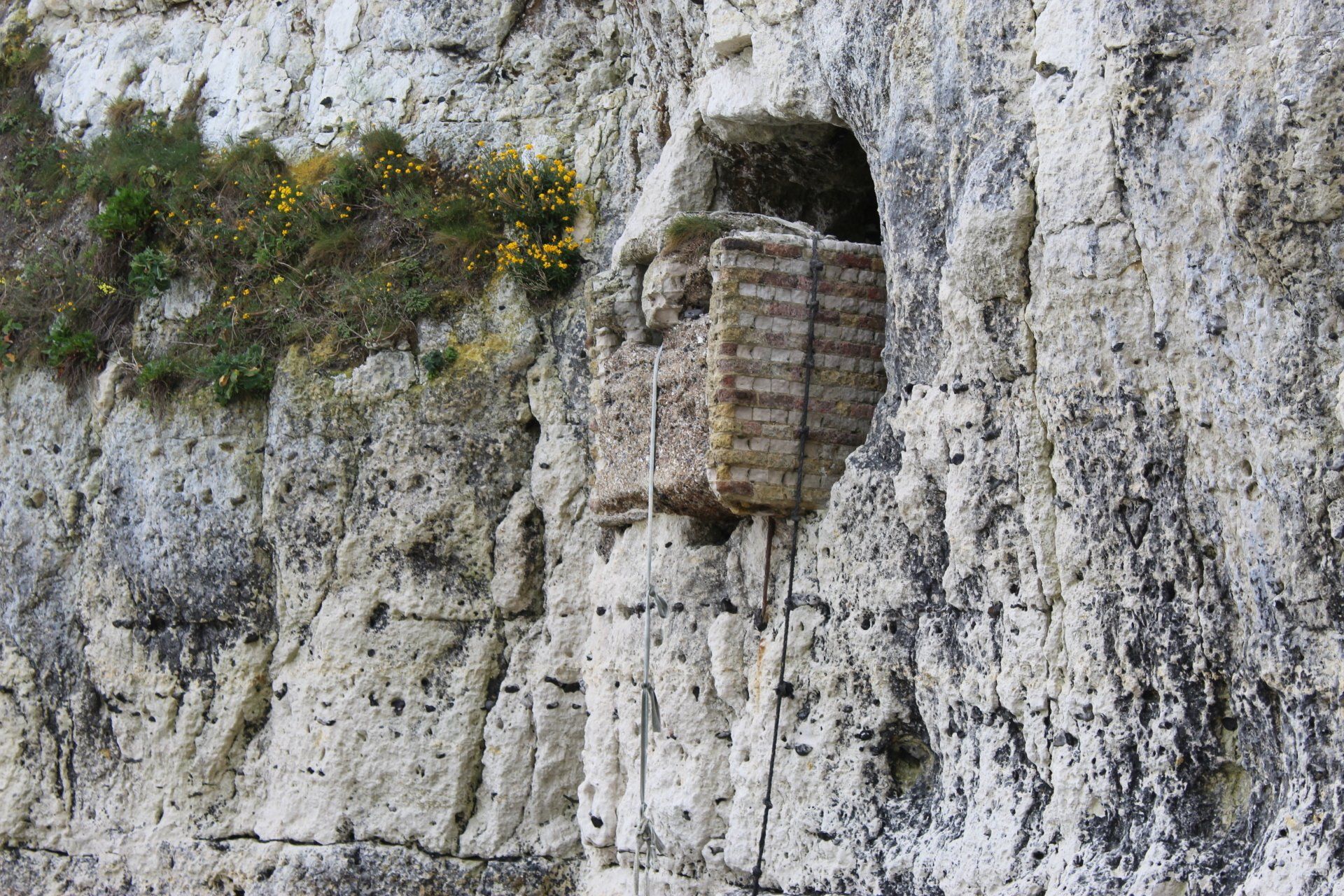 Pillbox set into Dover cliff side. 