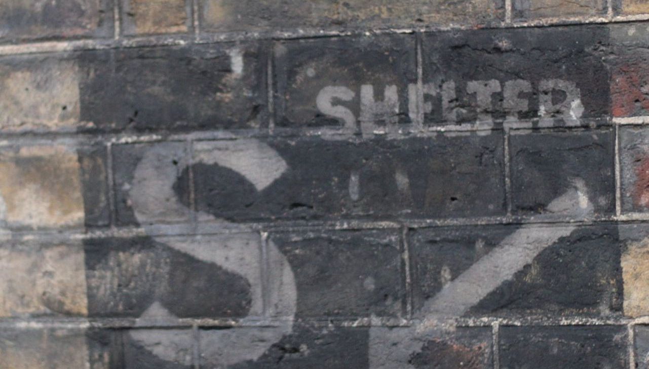 Air Raid Shelter Ghost Sign