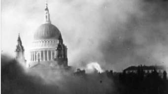 St. Paul's Cathedral during the blitz