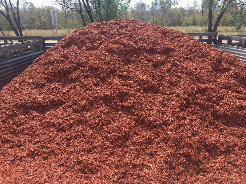 Cypress Red Mulch — Maintenance Services in Emerald, QLD