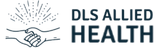 A logo for dls allied health with two hands shaking each other.
