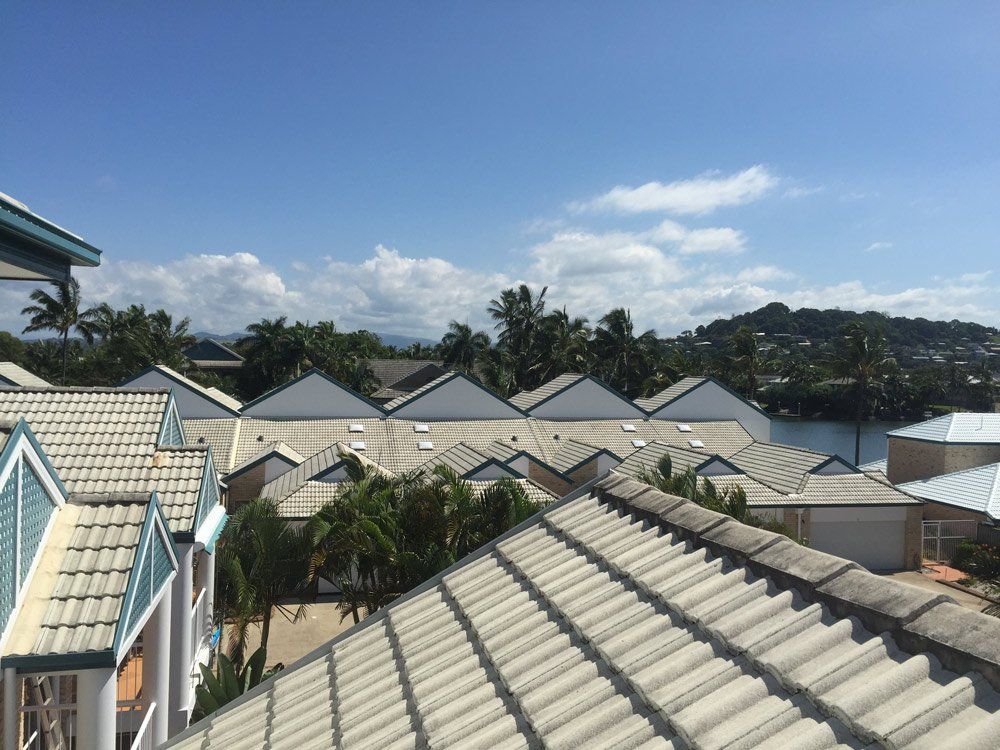 White Roof Tiles — Roof & Gutter Repairs in Tweed Heads, NSW