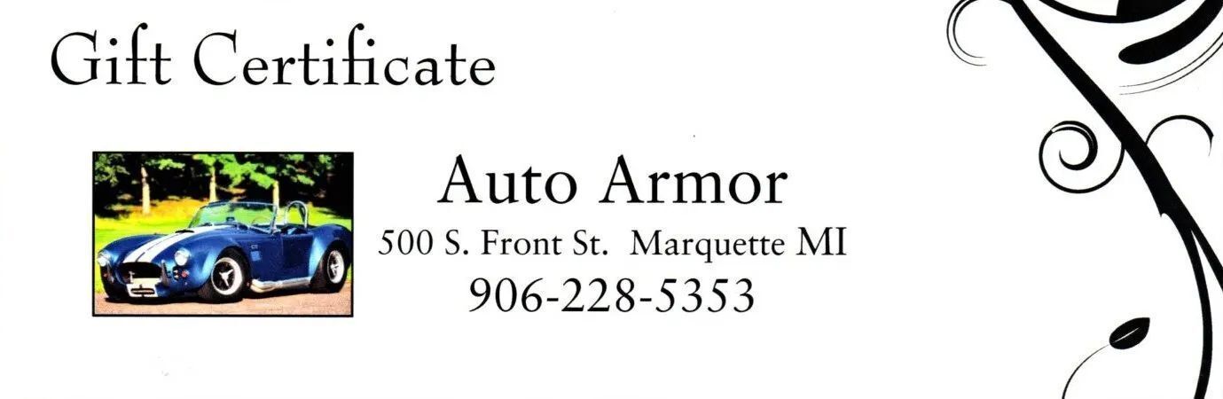 Auto Armor Gift Certificate