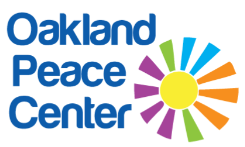 A logo for oakland peace center