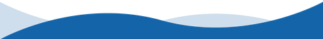 A blue mountain with a white circle in the middle on a white background.