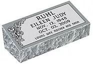 Headstone for Eileen Judy Ruhl, with engraved name, dates, and inscription.