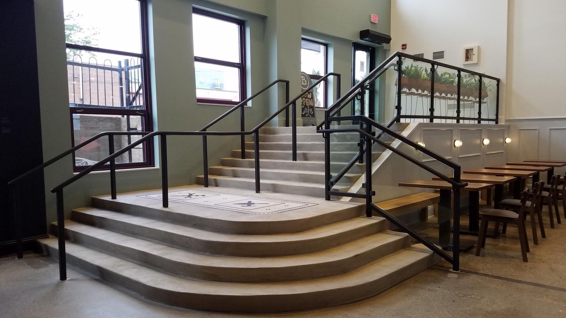 custom made steel railing